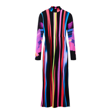 Load image into Gallery viewer, DESIGUAL Neon Striped Dress - product image