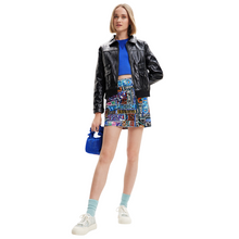 Load image into Gallery viewer, Model wearing DESIGUAL Logo Mini Skirt