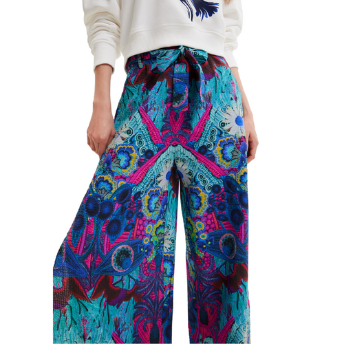 DESIGUAL Fantasy Palazzo Trousers - close up