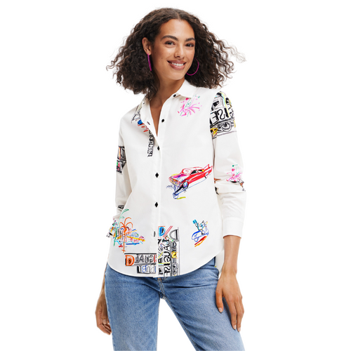DESIGUAL Illustrated Shirt