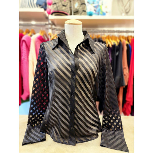 PRE-LOVED Zara Black Sheer Top