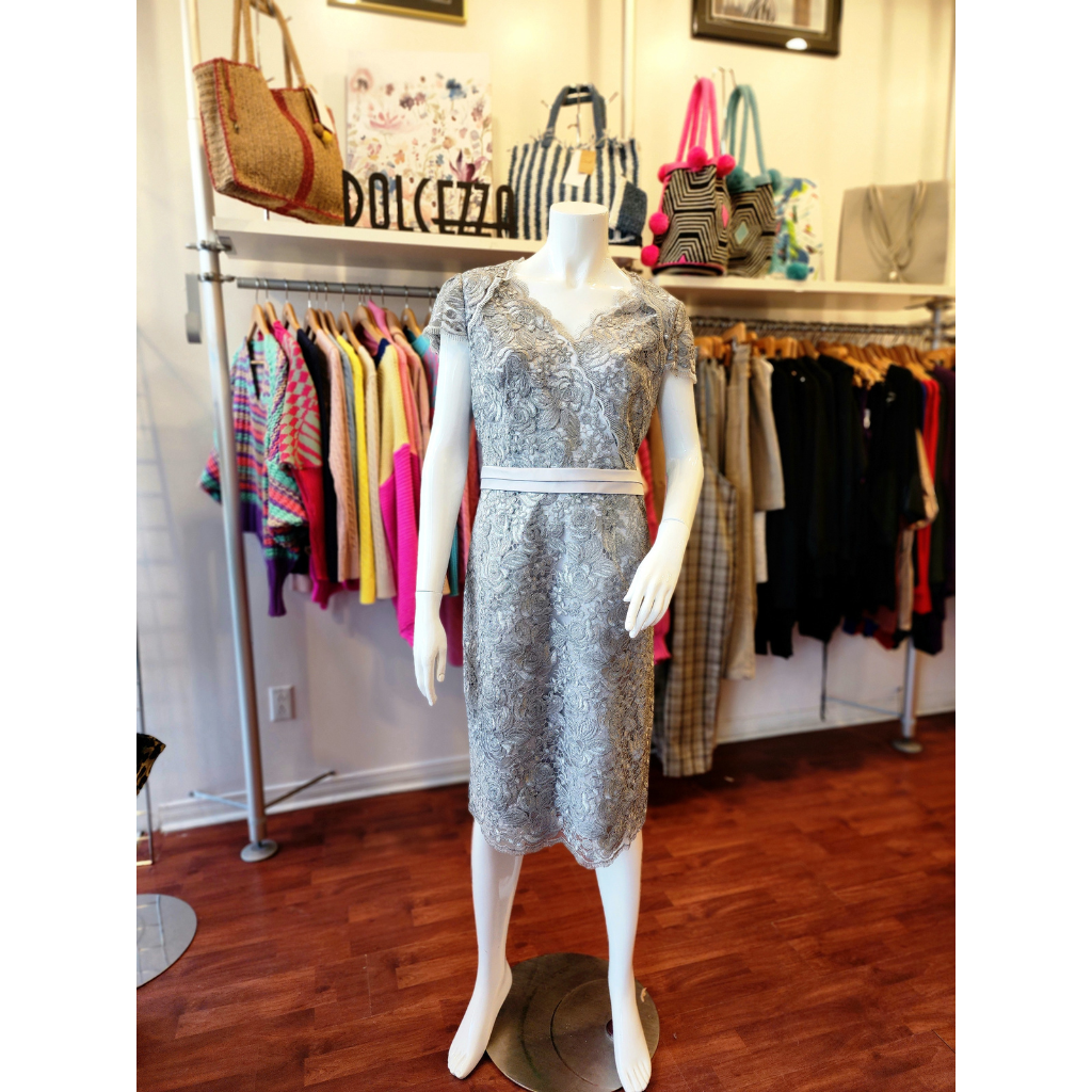 PRE-LOVED Jacques Vert Silver Dress