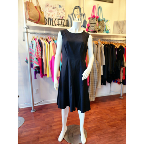PRE-LOVED Anne Klein Black Flared Dress