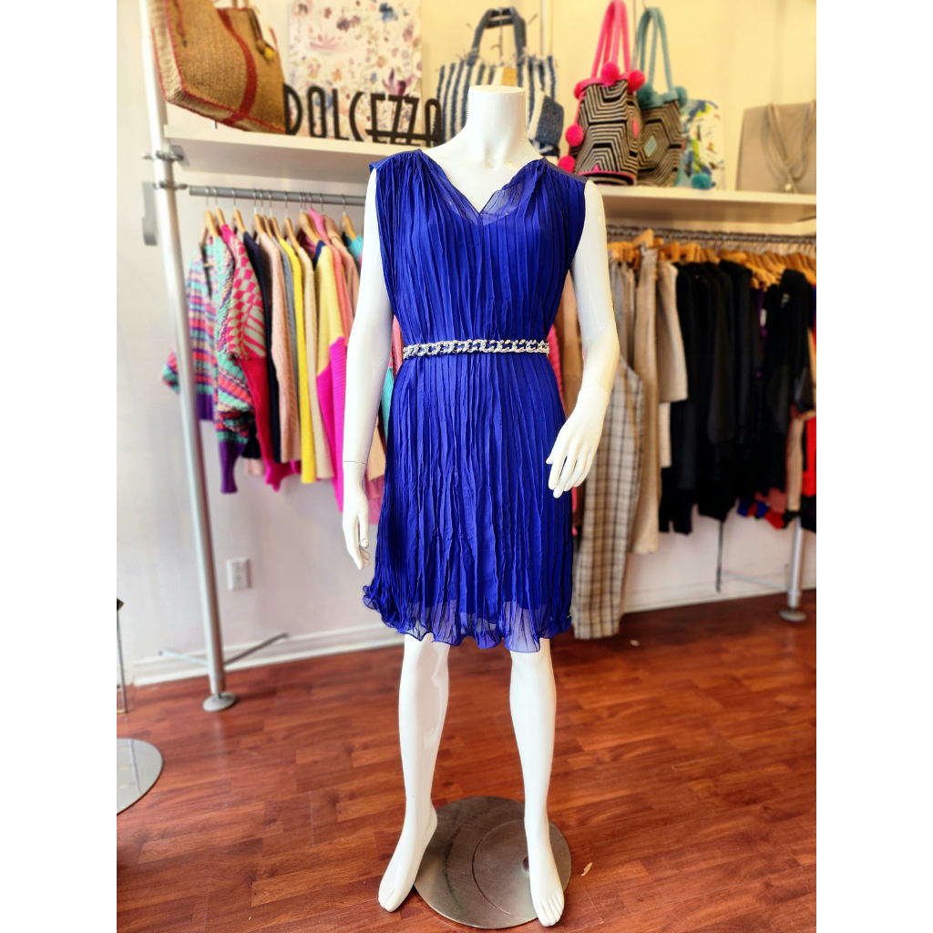 PRE-LOVED Perspective Blue Dress