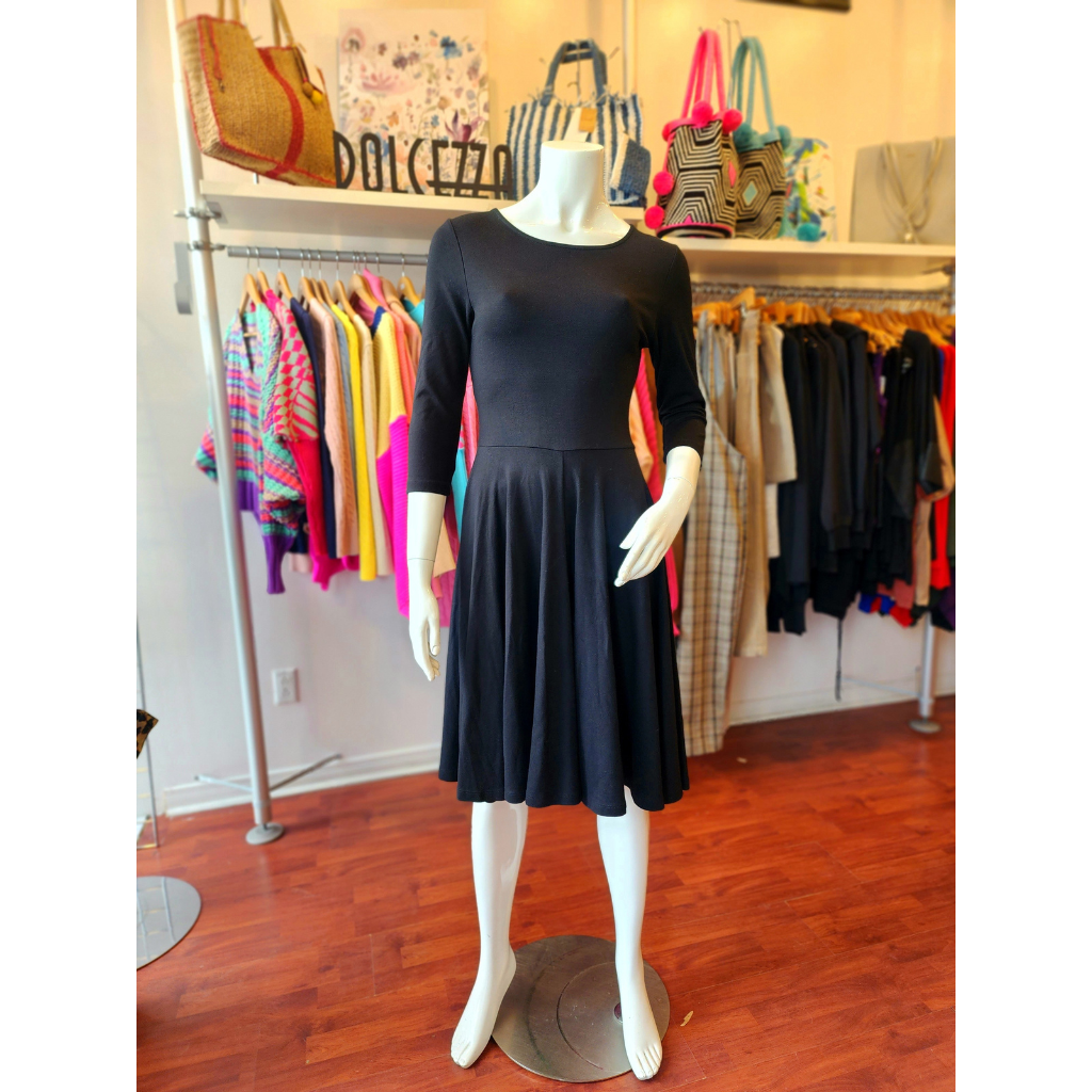 PRE-LOVED Monsoon Black Flared Dress