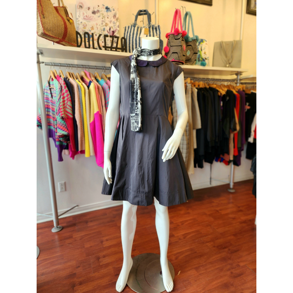 PRE-LOVED Anthracite Flared Dress