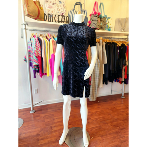 PRE-LOVED Lemti Black Velvet Dress