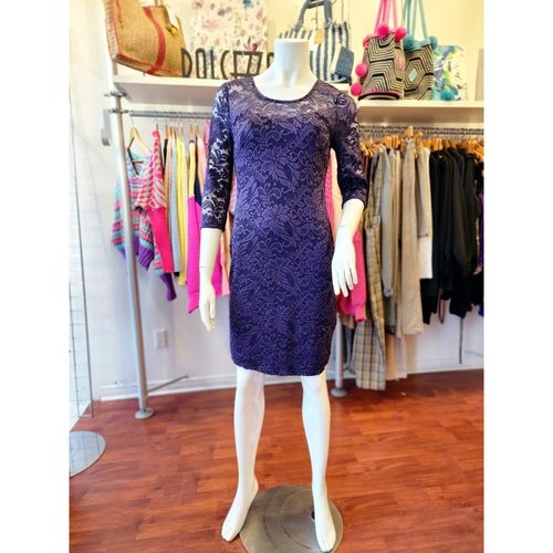PRE-LOVED Stork&Babe Purple Maternity Dress