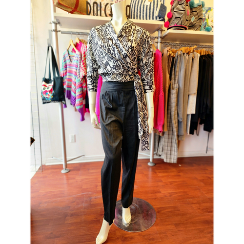 PRE-LOVED Silk Two-piece Suit