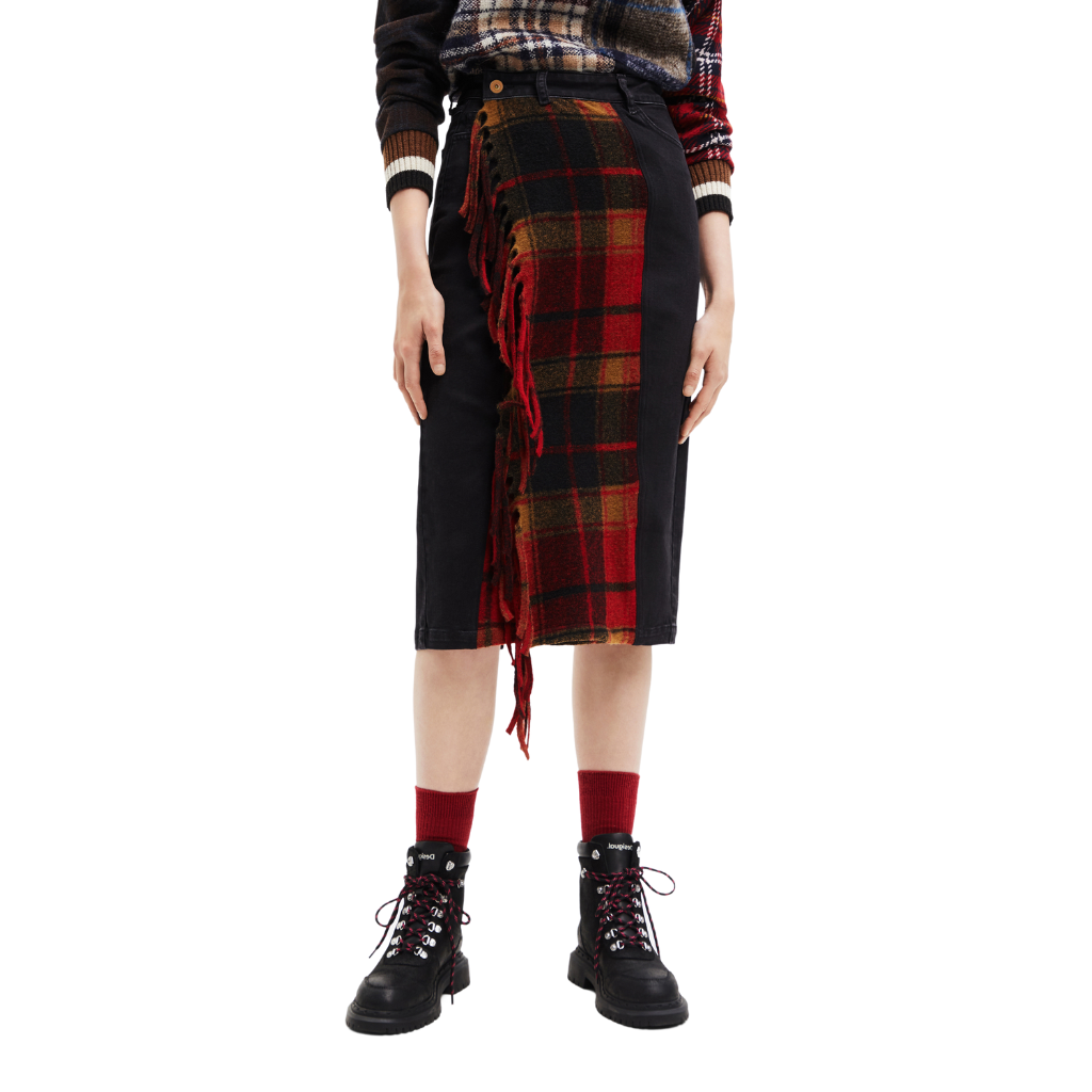 DESIGUAL Denim Pencil Skirt